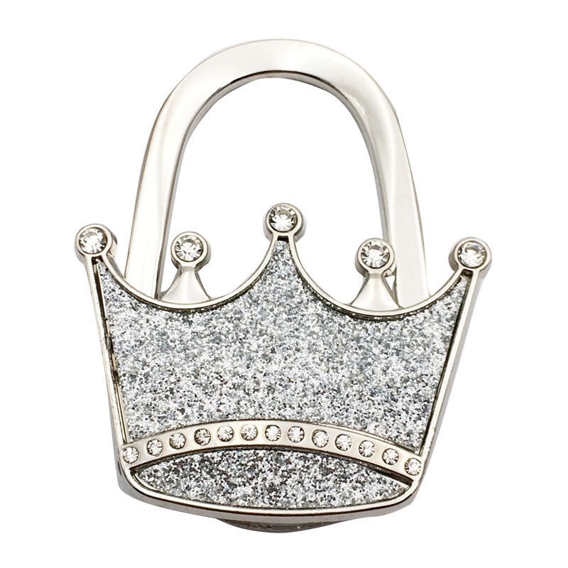 Silver Crown Handbag Hooks