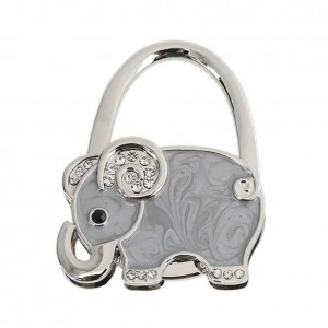 Silver Elephant Handbag Hooks
