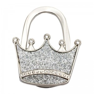 Silver Crown Handbag Hooks