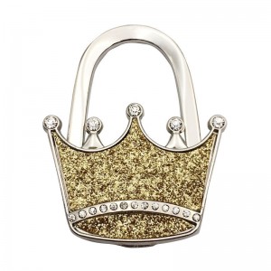 Gold Crown Handbag Hooks